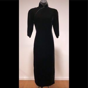Asian Style LBD Velvet Tunic Dress